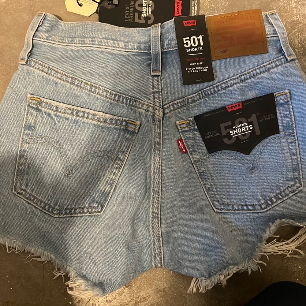 NEW W/ TAGS, Never Worn- “Levi’s Premium 501 High Rise Shorts” Size 23